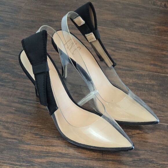 INC International Concepts Black Heels with Pointed Toe - Picture 1 of 5